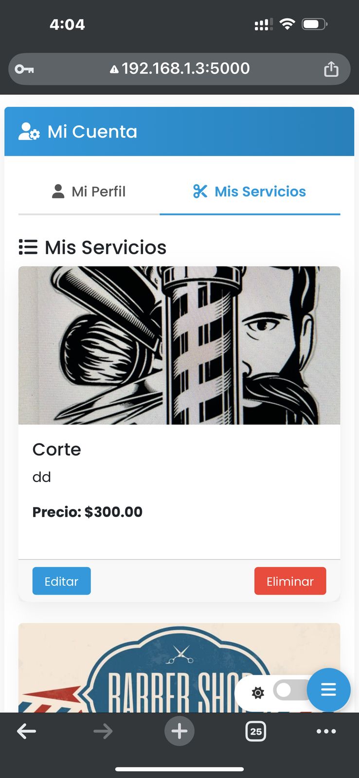 Panel de estadísticas diarias