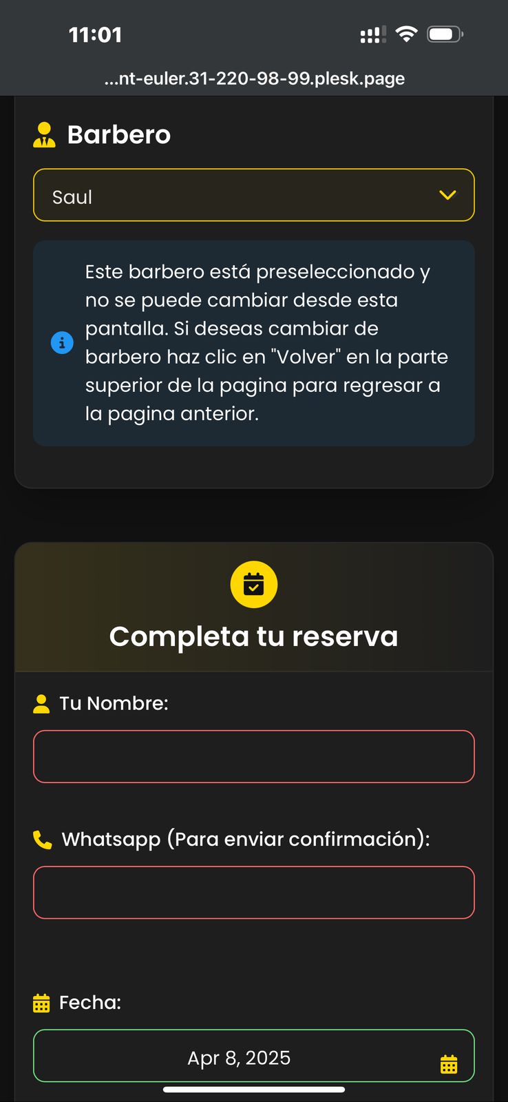 Panel de estadísticas diarias